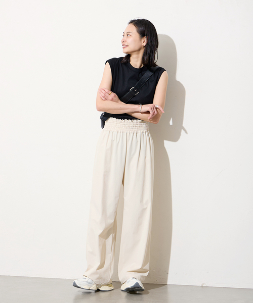 「JOURNAL STANDARD」 イージーパンツ 38 ベージュ レディース_画像7