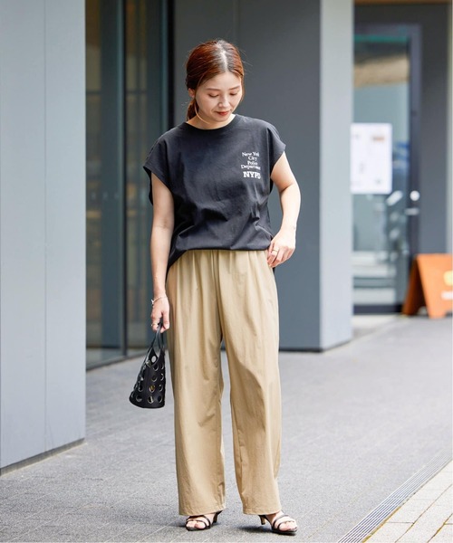 「JOURNAL STANDARD」 イージーパンツ 38 ベージュ レディース_画像9