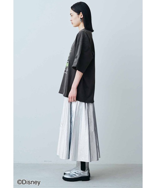 「MEDE19F」 フレアスカート X-LARGE シルバー レディース_画像3
