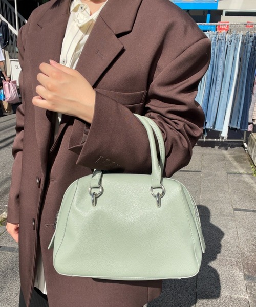 AIDELL ボストンバッグ フェイクレザー2wayミニボストンバッグ/500ml