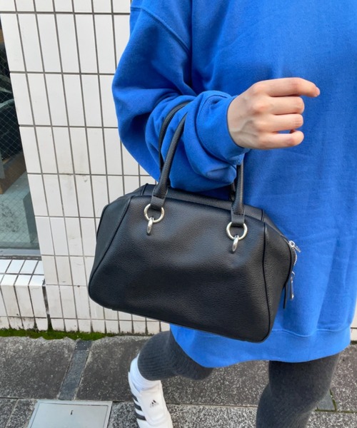 AIDELL ボストンバッグ フェイクレザー2wayミニボストンバッグ/500ml