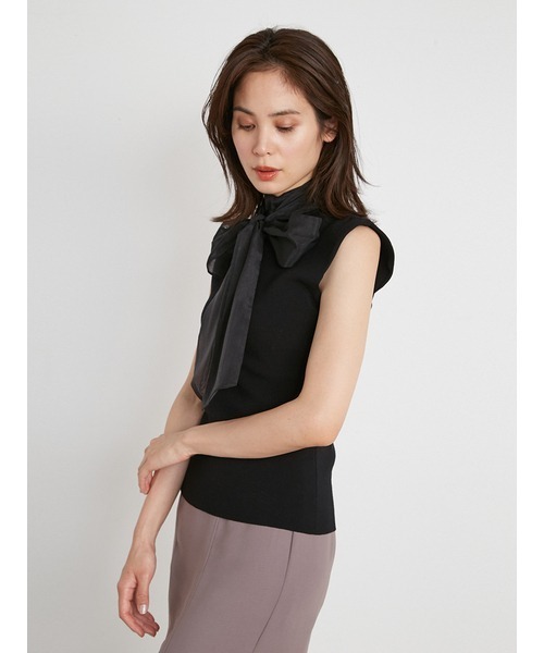 「SNIDEL」 ノースリーブニット ONE SIZE ブラック レディース_画像6
