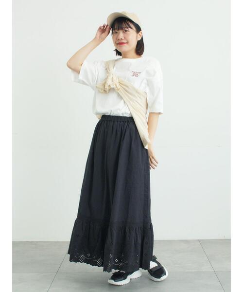 Samansa Mos2（サマンサモスモス） ロング スカート 「販路限定」裾