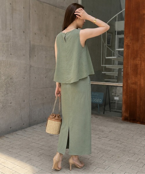 セットアップ 夏 ノースリーブ×ナロースカート レディース : ZOZOTOWN