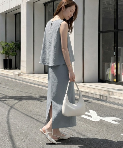 セットアップ 夏 ノースリーブ×ナロースカート レディース : ZOZOTOWN