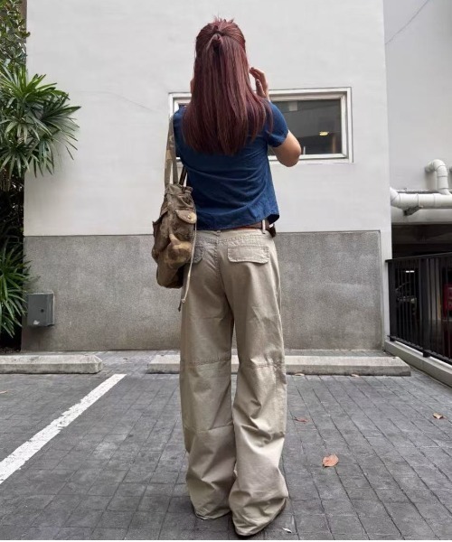 「Lis ardent」 カーゴパンツ L ライトベージュ レディース_画像4