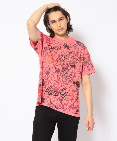 Kare／ME（カーミー）1980総柄Tシャツ Kare/ME tシャツ Kare/ME（カーミー）1980総柄Tシャツ メンズ
