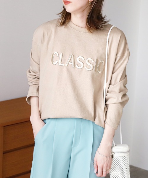 Tシャツ Tシャツ 立体ロゴ刺繍ロングスリーブtシャツ Zozotown Yahoo 店 通販 Yahoo ショッピング