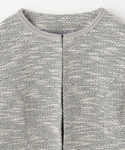 ANY（エニィ） ジャケット ノーカラージャケット MIXスラブツイード