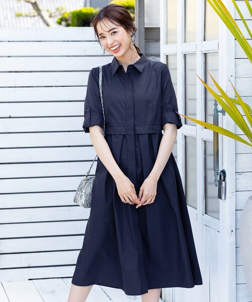 ワンピース シャツワンピース 洗える 1枚で着映えする 切り替えシャツワンピース Zozotown Paypayモール店 通販 Paypayモール