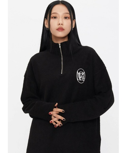 トレーナー スウェット A'GEM/9 × .kom「TARGETTO/ターゲット」TERRY HALF ZIP UP SWEAT SHIRT/テリー Target トレーナー スウェット A'GEM/9 × .kom「TARGETTO
