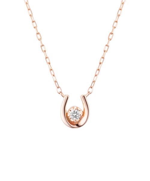 ネックレス 「5月誕生石」K10ピンクゴールド ネックレス レディースの画像