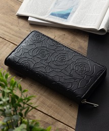 【新品】ANTERINA ネイビー 花柄 長財布 新品】ANTERINA ネイビー 花柄 長財布