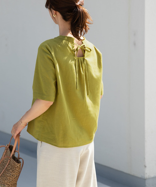 URBAN RESEARCH DOORS シャツ ブラウス リネンコットンバック