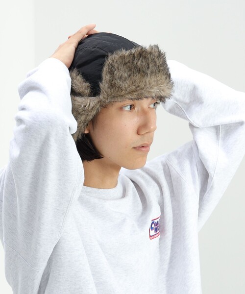 【本日最終超特価】 CYBERDYNE ラムスキンムートンアビエーターキャップ BEAMS HEART（ビームス ハート） キャップ 帽子 アビエイター キャップ