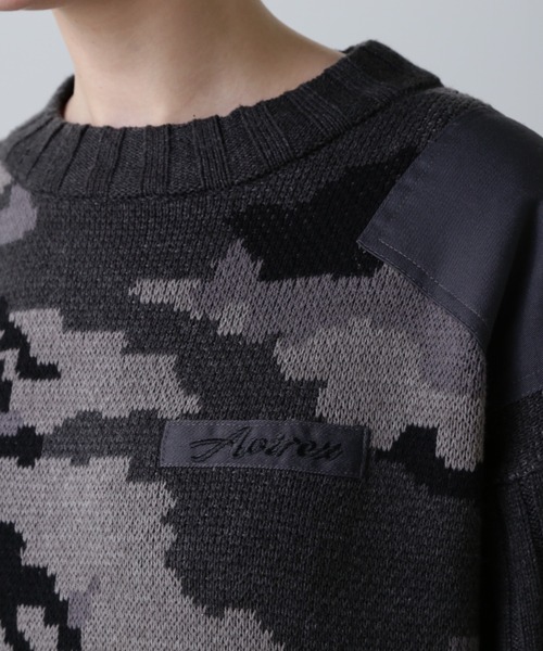 LAYERED LIKE KNIT ONE PIECE／レイヤードライク ニットワンピース AVIREX ワンピース LAYERED LIKE KNIT ONE PIECE/レイヤード
