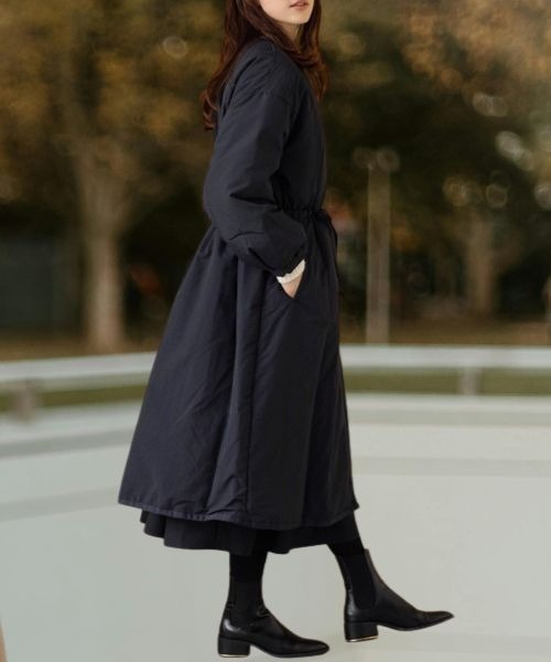 〈*my fav*様用〉アドーア　ヴィクトリアダウン ブラックロングコート Sono（ソーノ） ダウンコート ダウンジャケット 撥水「SONO/ソーノ