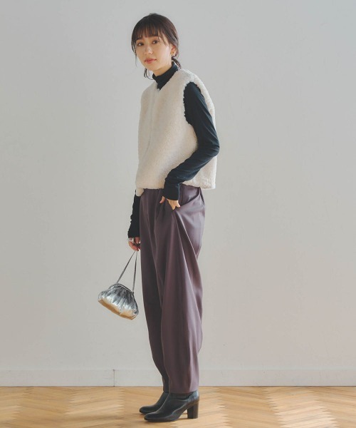 Droite lautreamont（ドロワット・ロートレアモン） ワイドパンツ 