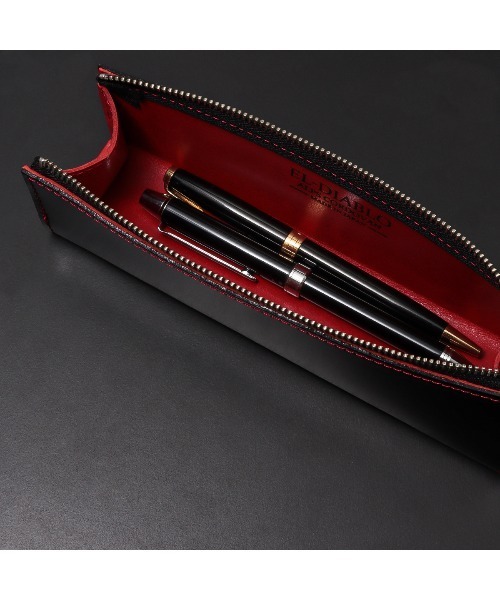 EL-DIABLO 文房具 コードバン×栃木レザー ペンケース : ZOZOTOWN