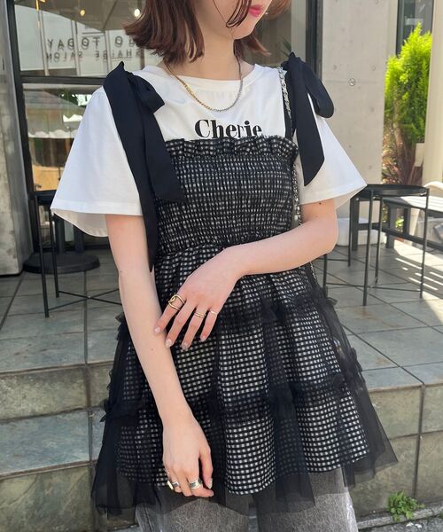 N RYU KAGA フリル ジレ ベスト チュール ブラック 黒 BLACK 新品 RYU KAGA チュールベスト ブラック シースルー ビスチェ ジレ