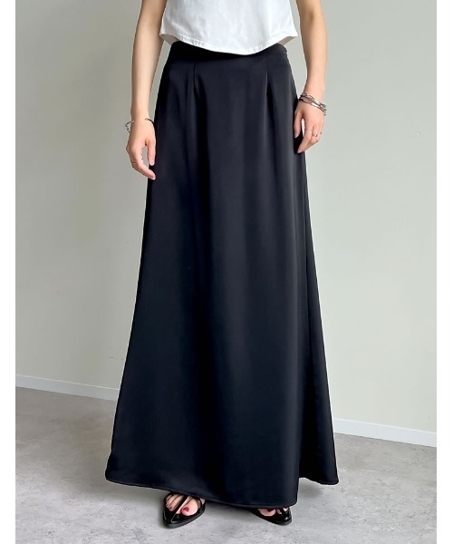 CADUNE ナロースカート サイズM CADUNE（カデュネ）の「ナローサテンスカート（スカート）」 - WEAR