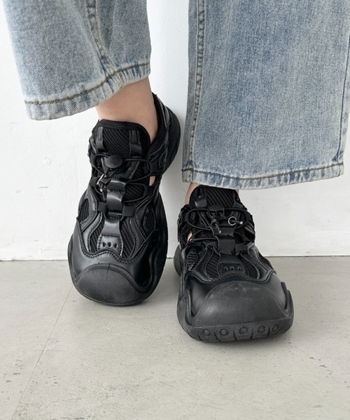 サンタモニカ　eytys エイティス サンダル 厚底 スニーカー 黒 サンタモニカ eytys エイティス サンダル 厚底 スニーカー 黒 2025年