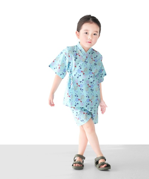 L.COPECK 浴衣 「綿100％」甚平 ーmade in japanー キッズ 子供