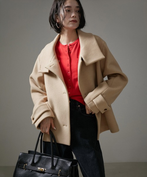 Abahouse Devinette　スタンドカラーショートコート Abahouse Devinette スタンドカラーショートコート