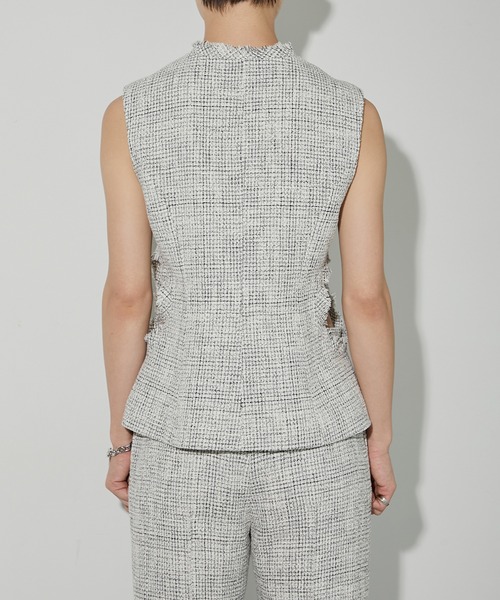 LE CIEL BLEU ブラウス シャツ ツイードトップ / Tweed Top