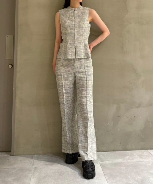 LE CIEL BLEU ブラウス シャツ ツイードトップ / Tweed Top