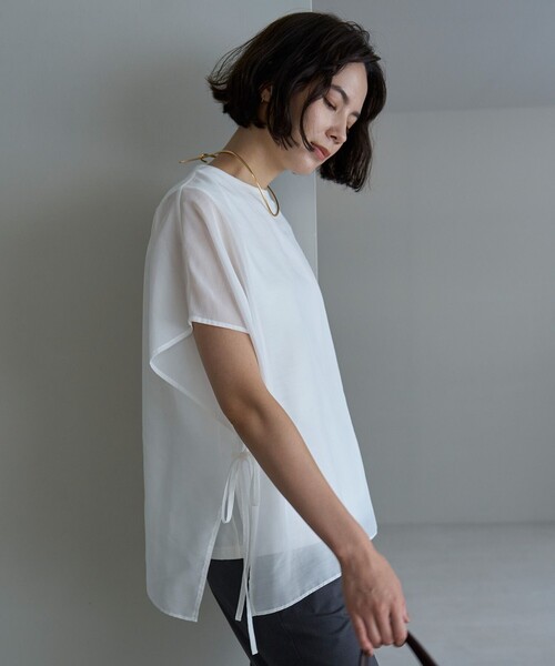 tシャツ 「洗える/ストレッチ」シアーレイヤードT レディース UNFILO tシャツ 「洗える」シアーレイヤード Tシャツ レディース