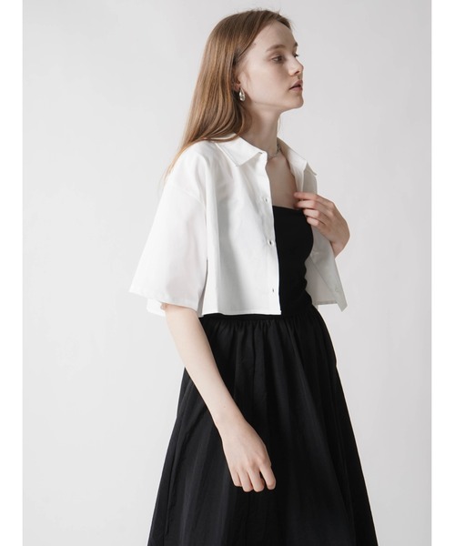 ブラウス シャツ HALF SLEEVE SHORT SHIRT レディース : ZOZOTOWN