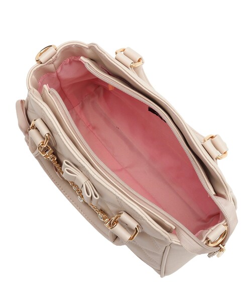 Ober Tashe ボストンバッグ Wキルトチャーム付2WAYボストン レディース