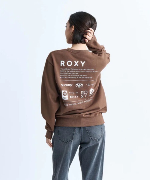 トレーナー スウェット SQUARE LOGO PULL OVE /ロキシー速乾ロゴバックプリントクルーネックスウェットトレーナー レディース ROXY（ロキシー）の「【ZOZO別注アイテム】SURF CLUB CREW NECK