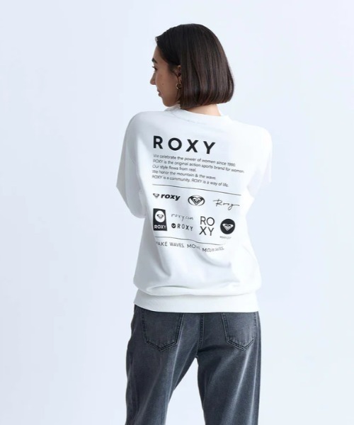 トレーナー スウェット SQUARE LOGO PULL OVE /ロキシー速乾ロゴバックプリントクルーネックスウェットトレーナー レディース ROXY（ロキシー）の「【ZOZO別注アイテム】SURF CLUB CREW NECK