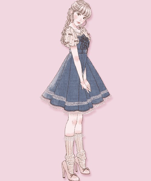 mellfy memory Holiday princessワンピース Princess holiday denim ワンピース – mellfy memory