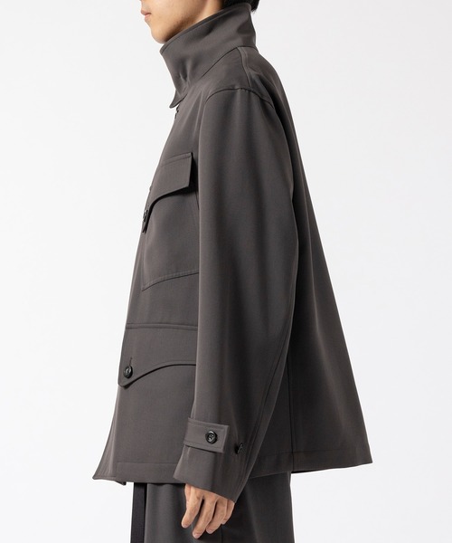 ジャケット・アウター UJOH CURVE STAND COLLAR BLOUSON UJOH（ウジョー） ブルゾン アウター Curve Stand Collar Blouson