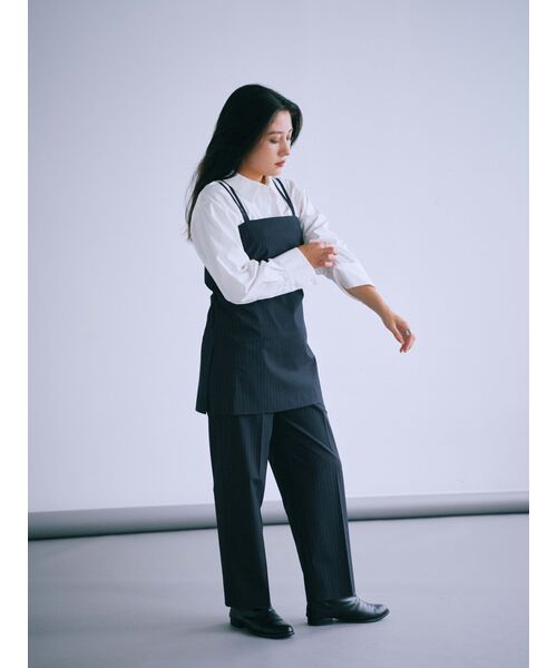 ワンピース キャミソールセットベロアワンピース「低身長・小柄女性」の画像