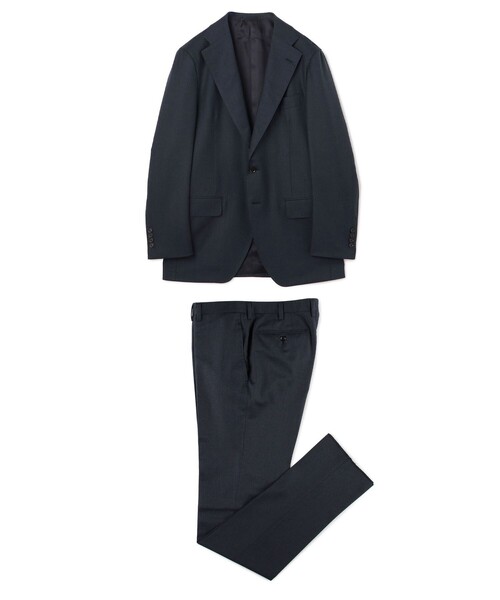 ■Zimmermann Tailored ウールとシルク ジャケット セール】 ウールシルク 段返り3Bスーツ SHANG NANO SPHERE