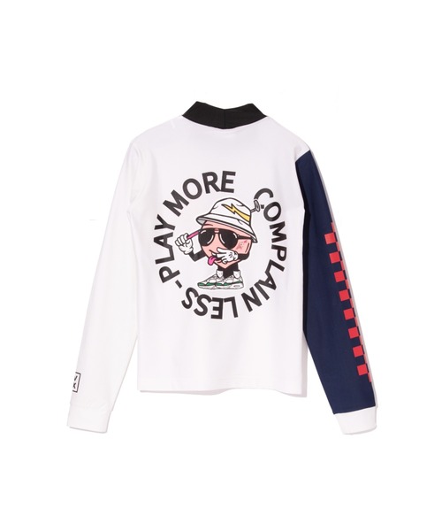 DEVEREUX GOLF tシャツ WOMENSピーチーモックネックロングスリーブT