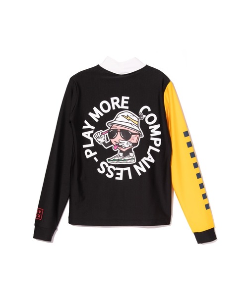 DEVEREUX GOLF tシャツ WOMENSピーチーモックネックロングスリーブT