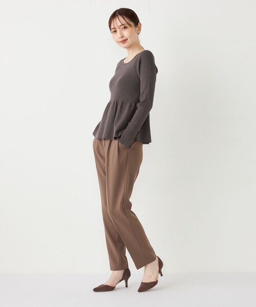 ma_sa　スラックス&ペプラムニット SHIPS Colors（シップスカラーズ） ニット セーター SHIPS Colors