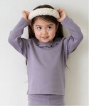 tシャツ 「フワもちっと」吸湿発熱ちびフリル長...の詳細画像1