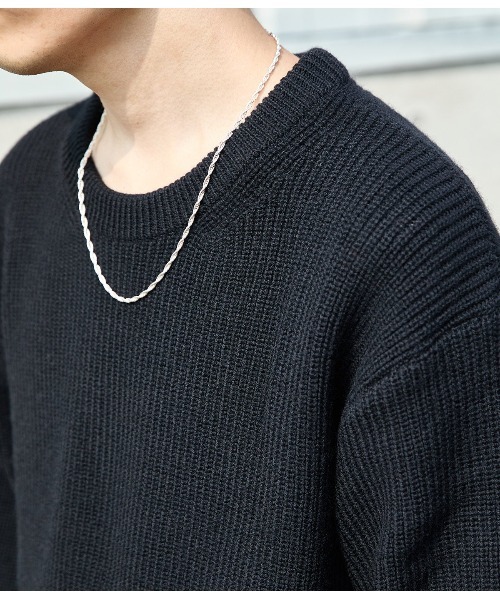 RBC】【秋冬】ウール100％Vネックニットセーター/グレー/ZEGNA