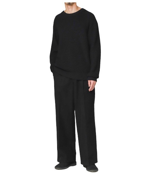 PORT BY ARK ブラックジップアップセーター Half Zip Sweat | PORT BY ARK(ポートバイアーク) / トップス