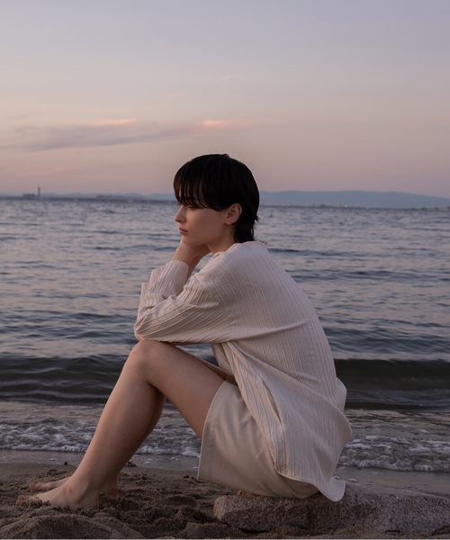 RYU tシャツ silk cotton v-neck pullover レディース メンズ