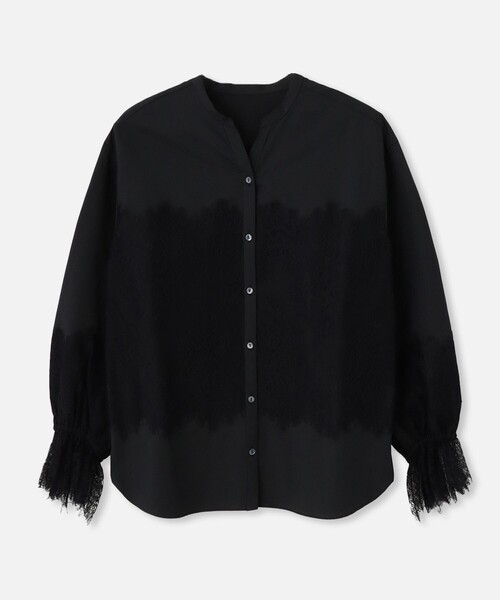 ブラウス シャツ レーシードッキングシャツ レディース allureville ブラウス シャツ レーシードッキングシャツ