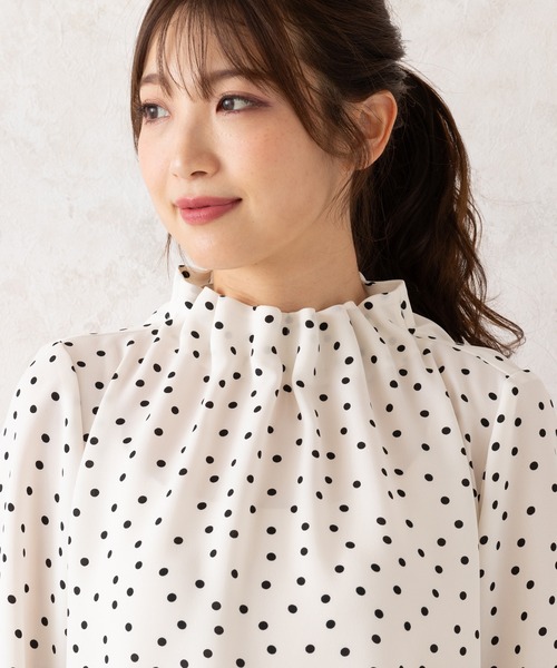 ブラウス シャツ タックブラウス レディース