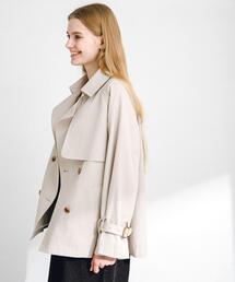 BLUE LABELブラック 撥水ショートトレンチコート ショートトレンチコート（ジャケット/ブルゾン）｜BLUE LABEL