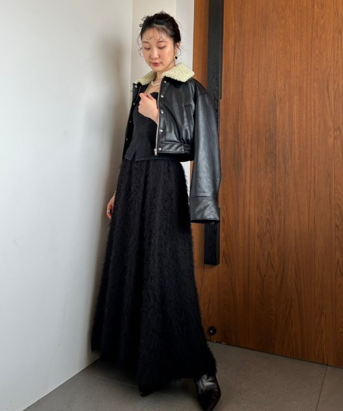 【新品・未使用】【即日発送】LILY BROWN ショート丈レザーブルゾン LILY BROWN（リリーブラウン）の「ショート丈レザーブルゾン（その他